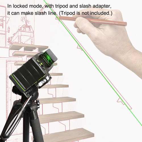 510nm preciso Laser Nível 12 Linhas Verdes Auto Nivelamento 360