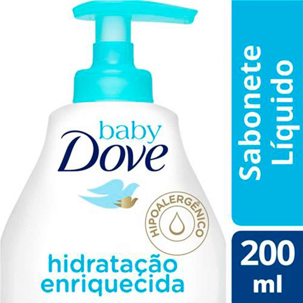 Sabonete Líquido Hidratação Enriquecida Baby Dove 200ml no Shoptime