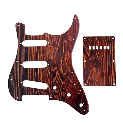 Carregado Alnico V Pickguard Capa Traseira Sss Para St Guitarra