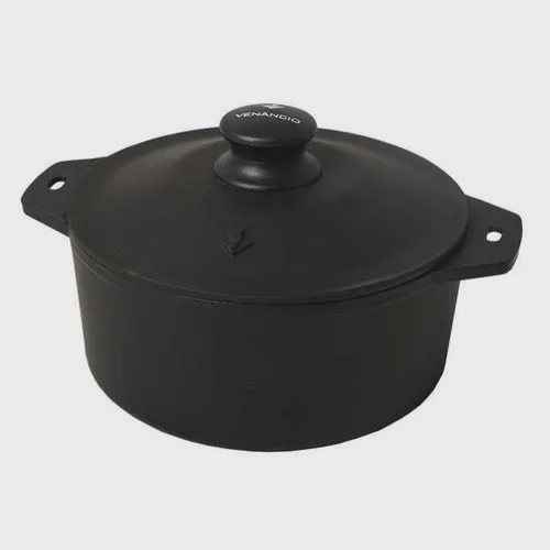 Panela De Ferro Fundido Tampa Em Ferro Fundido PFV220TFF 22x115cm