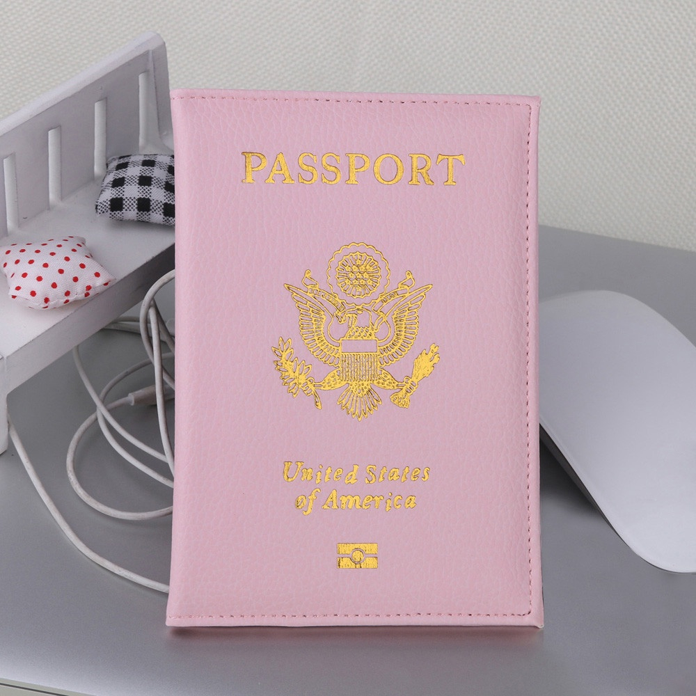 Passaporte Titular Protector Carteira Capa Rosa Cart O De Visita Macio