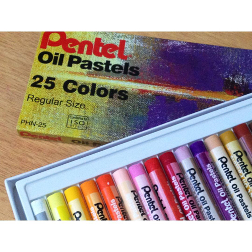 Giz Pastel Oleoso Pentel 25 Cores Phn 25 em Promoção na Americanas