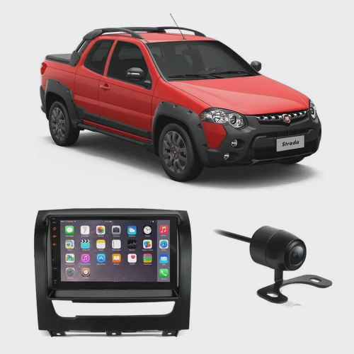 Kit multimídia fiat strada 2012 á 2018 7 USB bluetooth