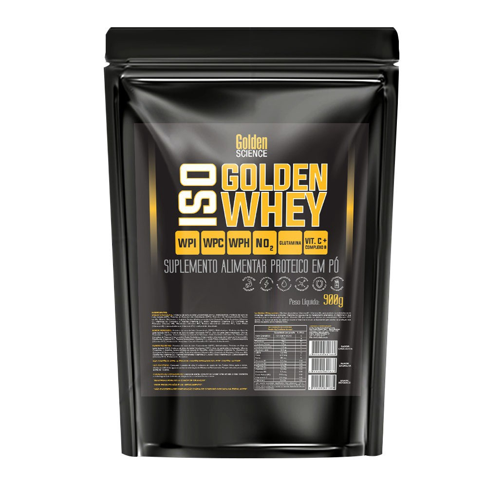 Iso Whey G Golden Science Isolado Hidrolisado Morango Em Promo O