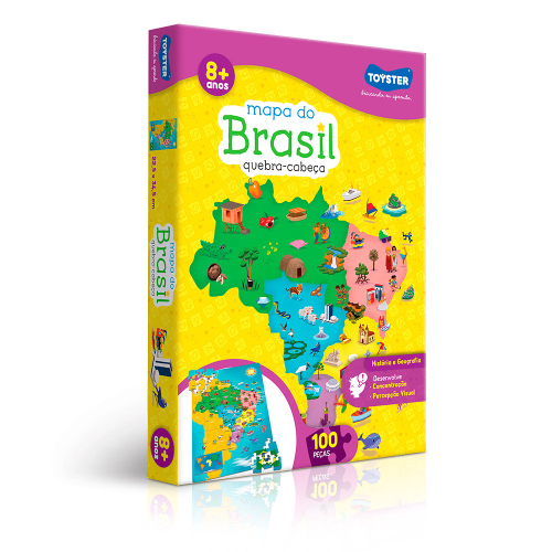 Quebra Cabe A Educativo Mapa Do Brasil Toyster Em Promo O Na Americanas