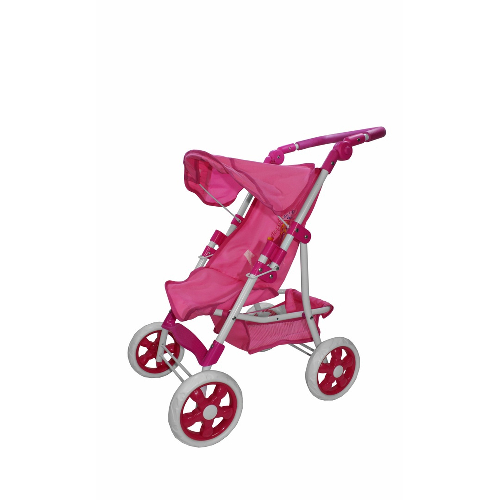 Carrinho Luxo Premium Shine Princess Para Boneca Brinquedo Reborn Rosa