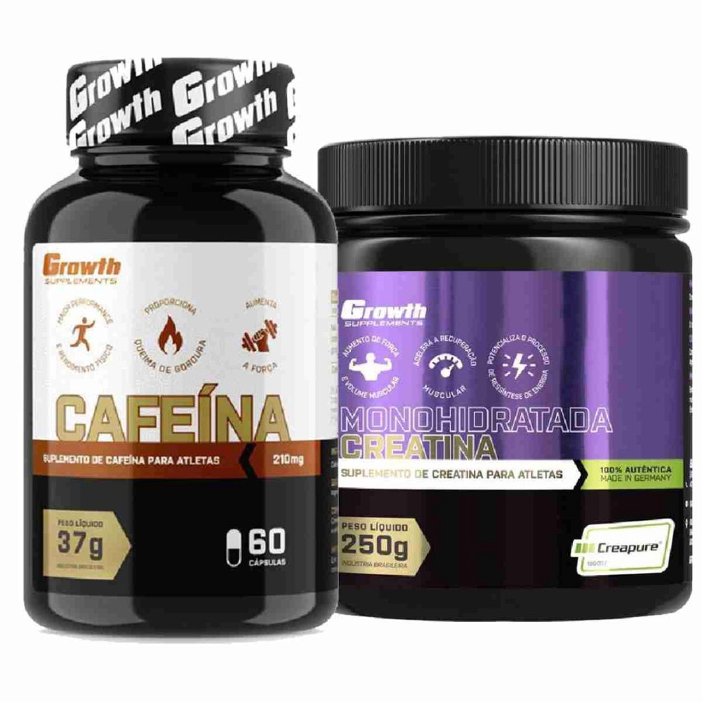 Cafeina Mg Caps Creatina G Creapure Growth Em Promo O Na