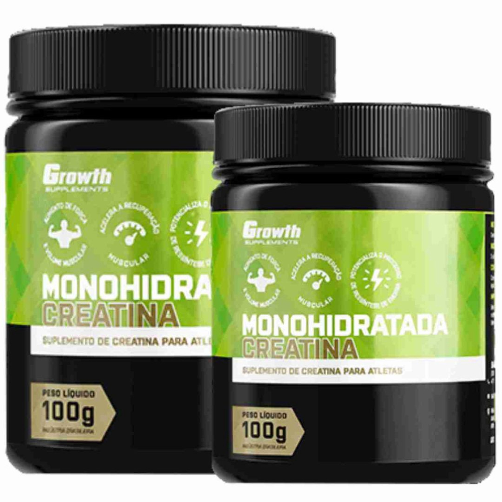 Creatina Monohidratada G Growth Original Kit Potes No Shoptime