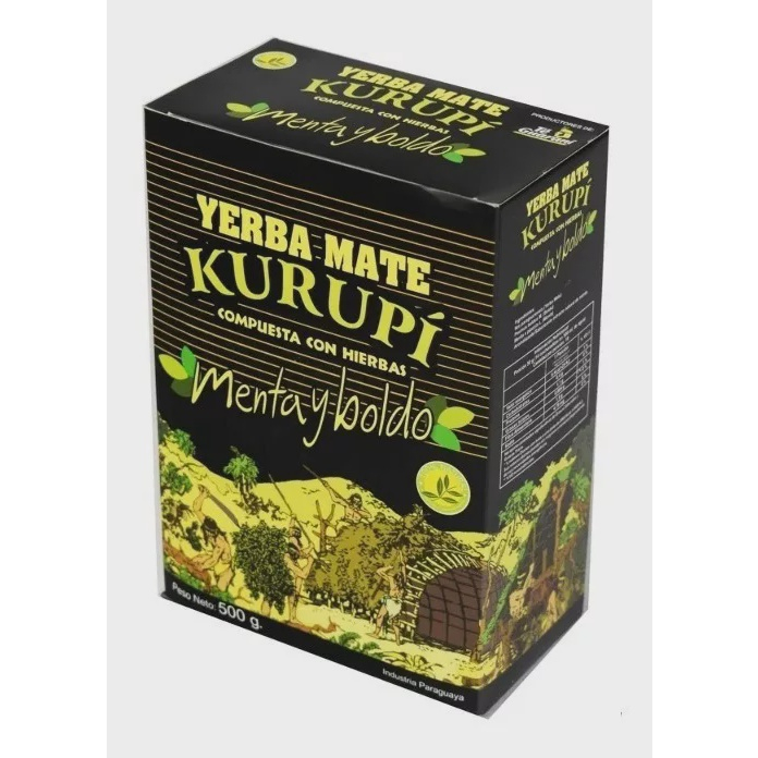 Yerba Mate Kurupi Menta Y Boldo Caixa C Un De G Submarino