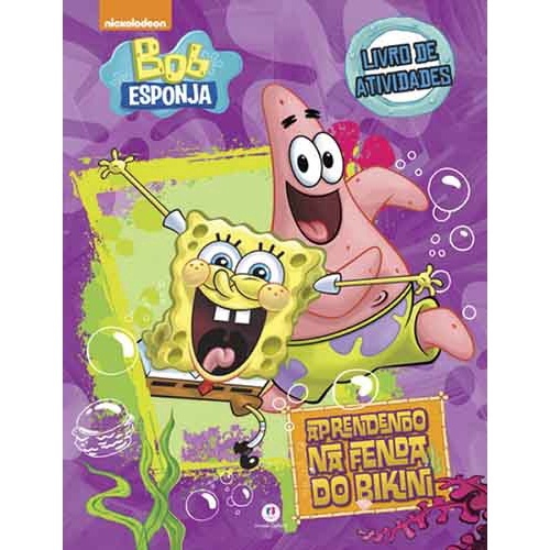 Livro Bob Esponja Aprendendo Na Fenda Do Bikini Submarino