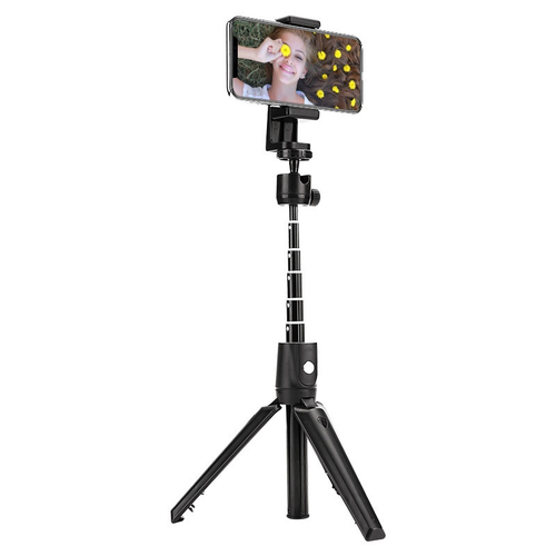 Mini Tripod Handheld extensível selfie vara sem fio Bluetooth Remote