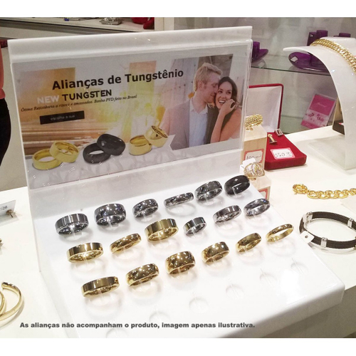 Expositor de Alianças para Vitrine de Joalheria em Promoção na Americanas