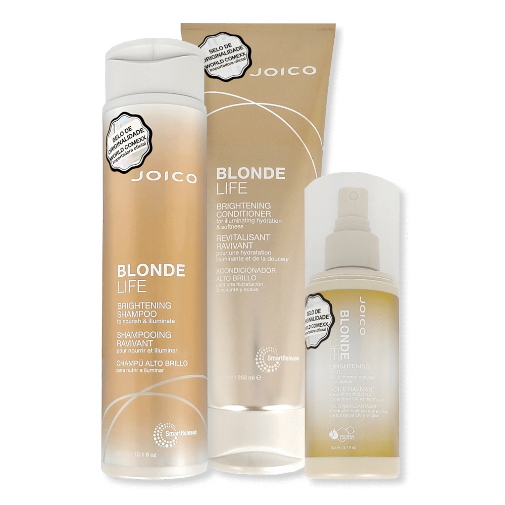 Kit Joico Blonde Life Shampoo Condicionador Leave In No Shoptime