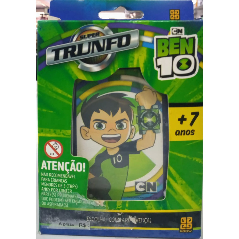 Super Trunfo Ben 10 Jogo De Cartas Grow Submarino