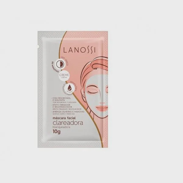 Mascara Facial Clareadora 10G Lanossi LS5502 em Promoção Ofertas na