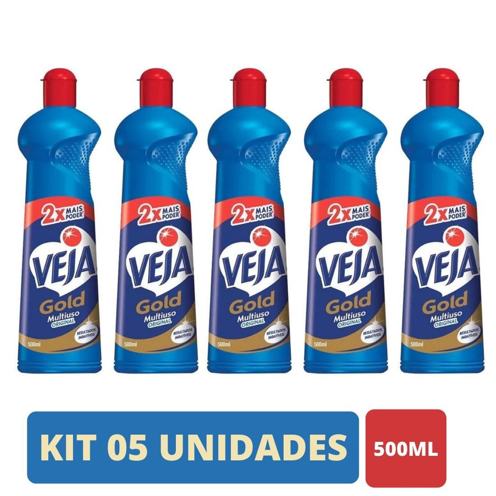 Kit Veja Multiuso Gold Limpador Original Ml No Shoptime