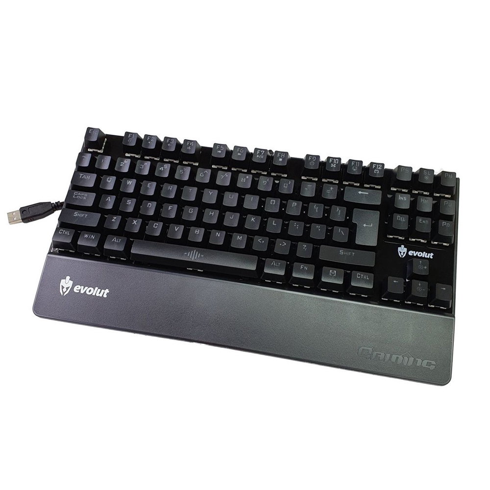 Teclado Mec Nico Gamer Assault Led Switch Blue Eg Rg Evolut