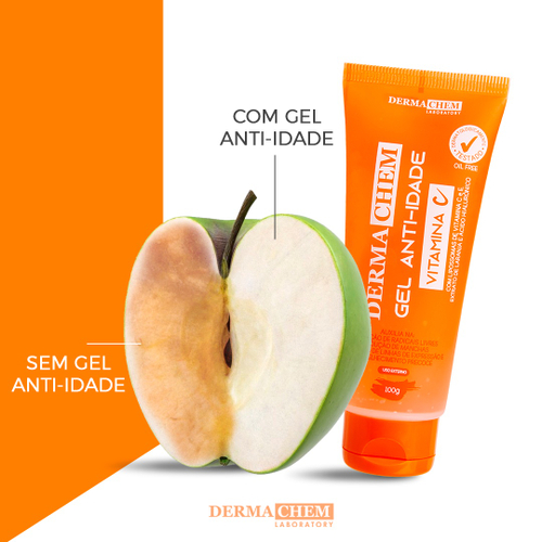 Gel Anti Idade Vitamina C E Cido Hialur Nico Dermachem G Em