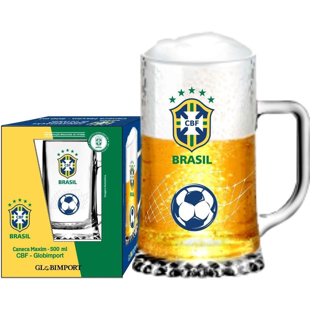 Caneca Personalizada Do Brasil Para Cerveja E Chopp Ml