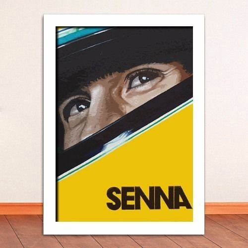 Quadro Decorativo Ayrton Senna Ultra Resolu O No Shoptime