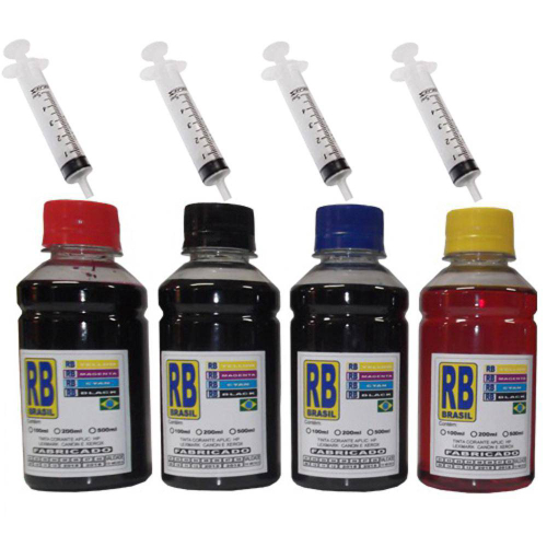 Kit Recarga De 400ML Tinta Corante Cartuchos Hp 932 933 934 935 950 951