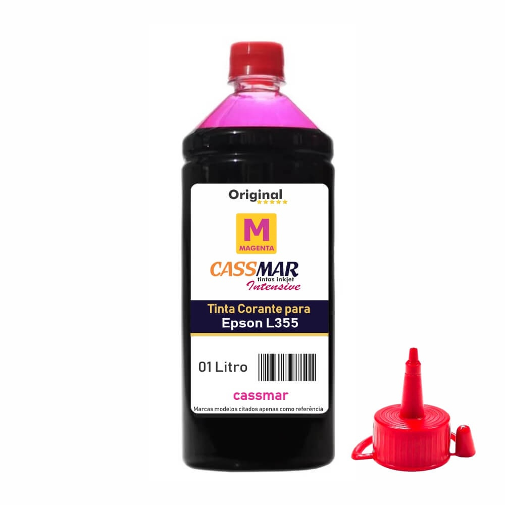 Tinta Epson L Tanque Econ Mica Magenta Cassmar Litro No Shoptime