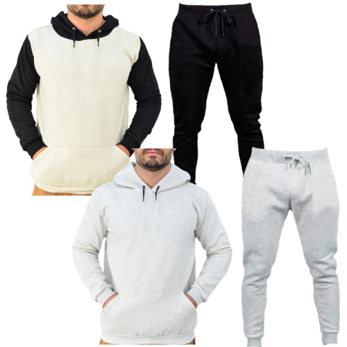 Kit Conjunto Blusa de Frio Moletom Masculino Calça Algodão em