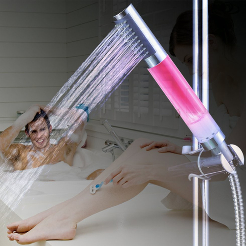 Handheld Led Cor Mudar Romantic Chuveiro Autom Tico Bath Shower Head