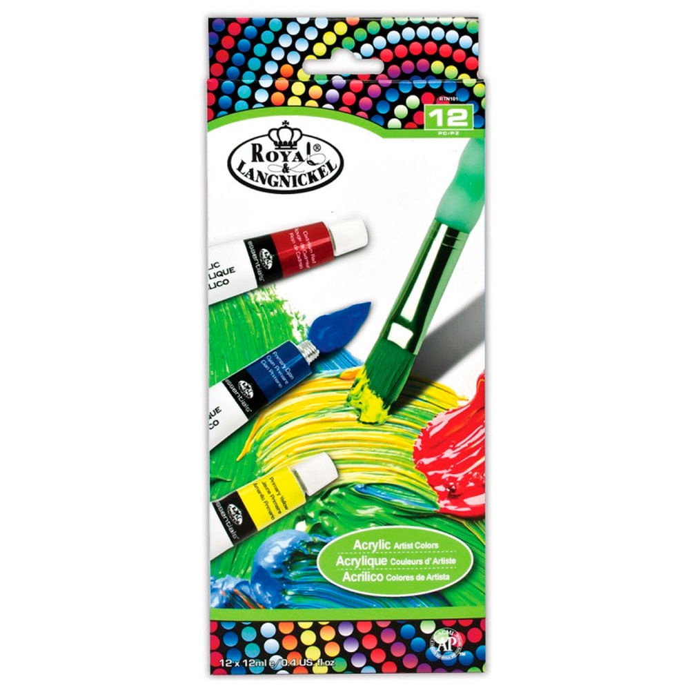 Kit De Tinta Acr Lica Royal Langnickel Tubos Rtn No Shoptime