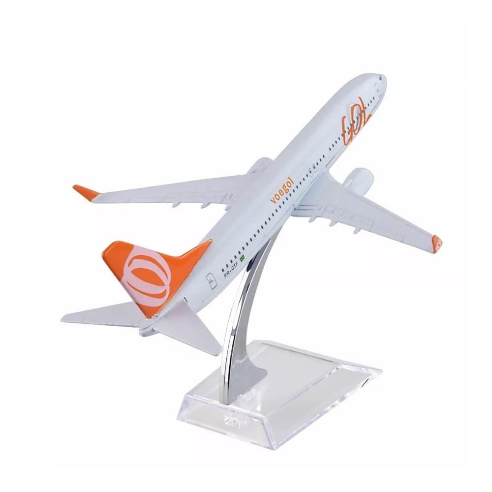 Miniatura Avião Metal Boeing Airbus Vários Modelos 16x15 cm WF A16 em