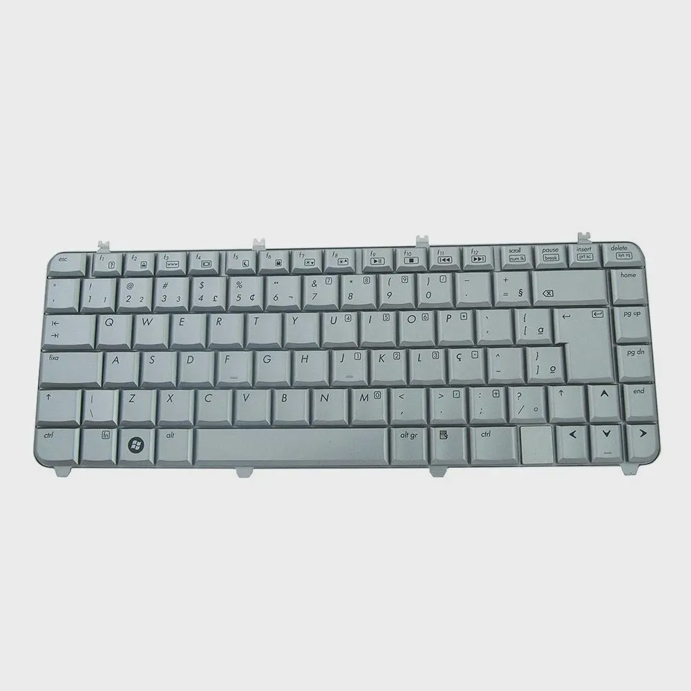 Teclado para Notebook HP Pavilion DV5 1245DX Cinza ABNT2 em Promoção