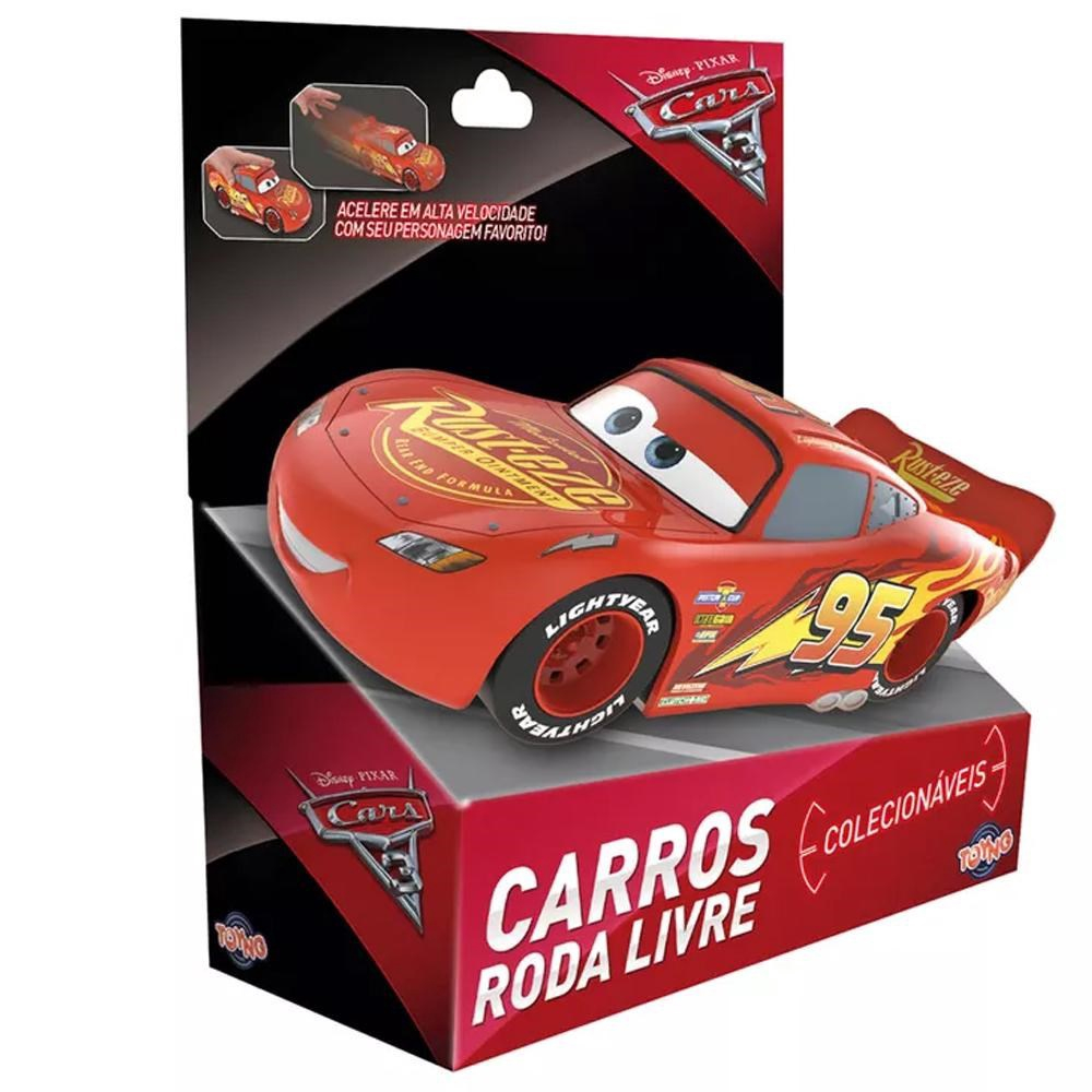 Carrinho Roda Livre Cm Carros Rel Mpago Mcqueen Toyng Em Promo O