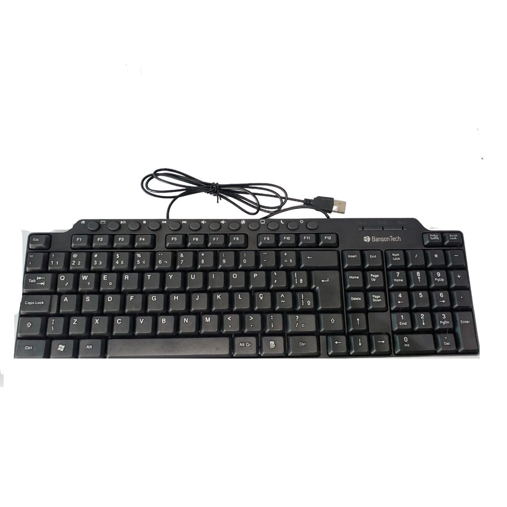 Teclado Usb Multim Dia Banson Tech Submarino