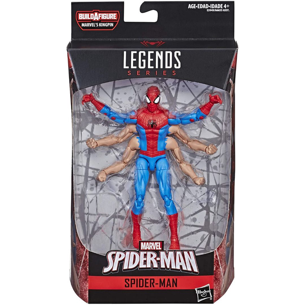 Boneco Marvel Legends Spider Man Six Arms Homem Aranha Seis Bra Os