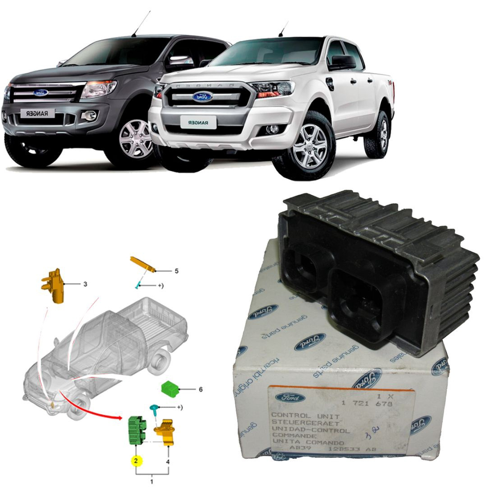 Modulo Do Controle Da Tomada De Forca Original Cod Ref Ab3912b533ab