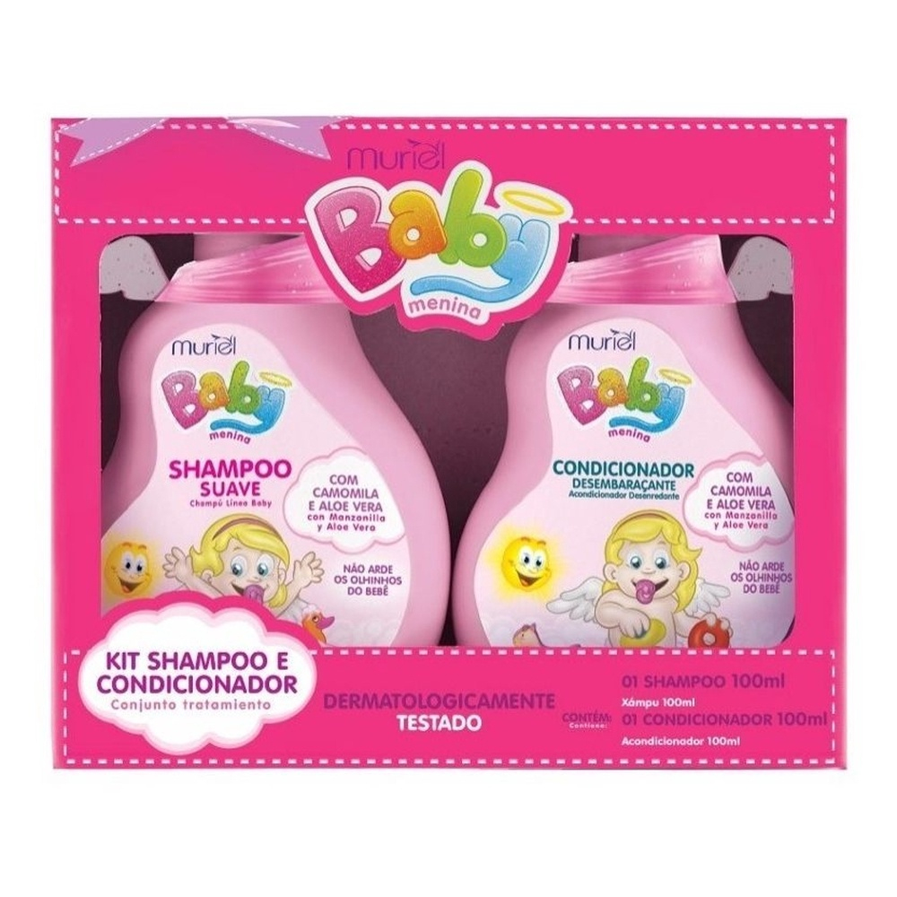 Kit Shampoo Condicionador Muriel Baby Rosa Ml Em Promo O