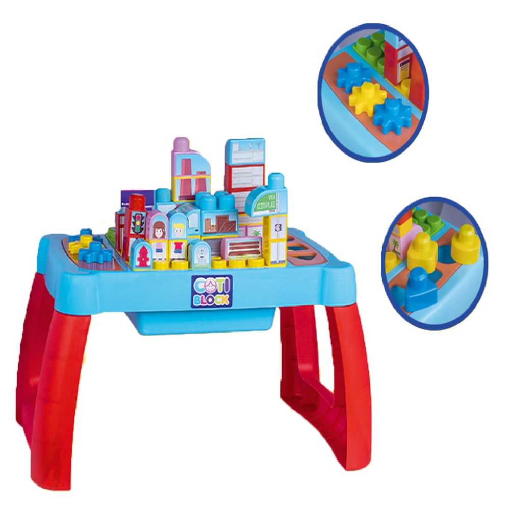 Mesa Infantil Did Tica Blocos Interativos Cotiblock Cotipl S No Shoptime