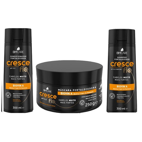 Cresce Fio Kit Shampoo Condicionador Máscara Crescimento