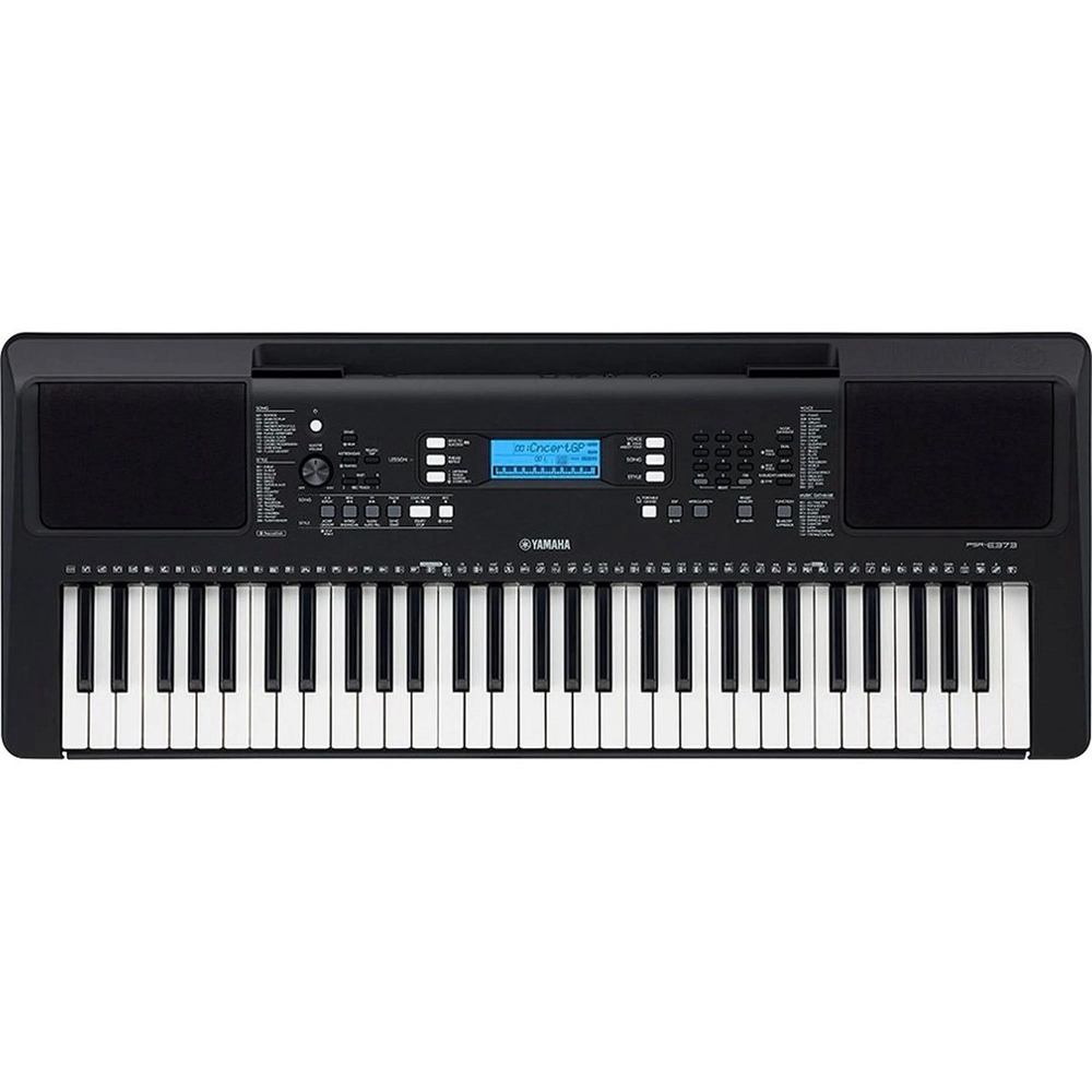 Teclado Musical Arranjador Yamaha Psr E373 Preto 61 Teclas Suporte De