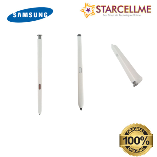 Caneta S Pen Samsung Note Ultra Sm Branco Gh B No Shoptime