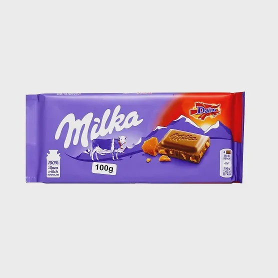 Chocolate Milka Daim Chocolate Ao Leite Cristais De Caramelo 100g