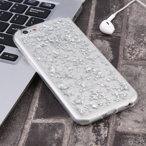 IPhone Para O Caso De Luxo Bling Ouro Lantejoula Limpar Tpu Gel Rubber