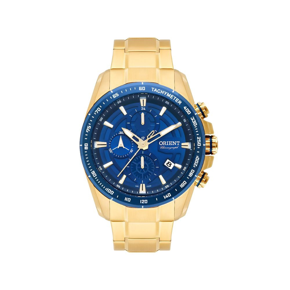 Rel Gio Orient Masculino Dourado Fundo Azul Mgssc D Kx Submarino