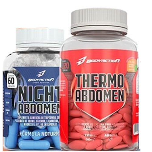 Kit Emagrecer H Por Dia Thermo Abdomen Caps Night Abdomen