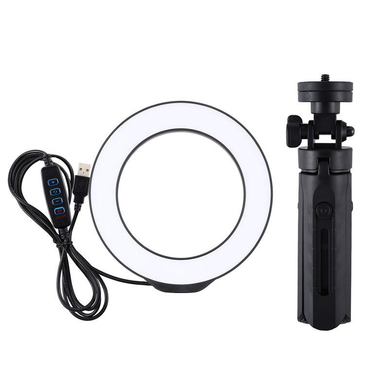 Polegadas Cent Metros Usb Modos De Led Regul Vel Anel Vlogging