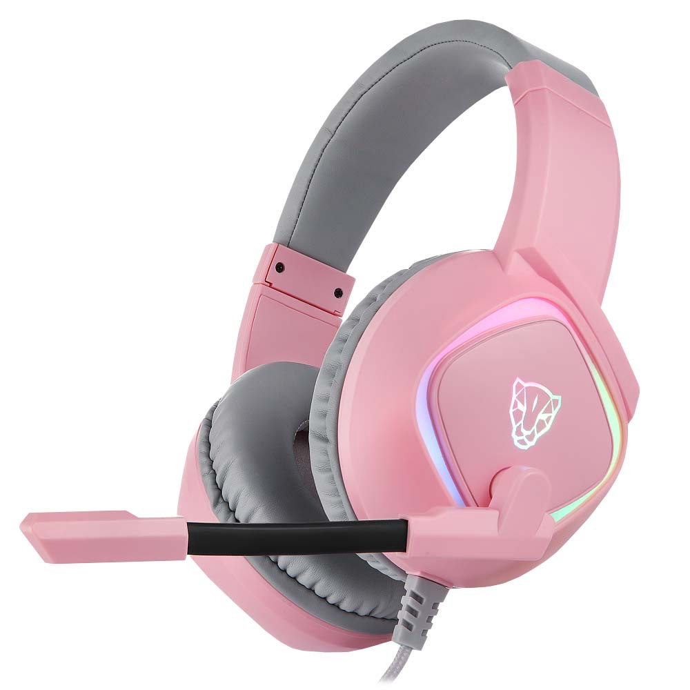 Headset Gamer Motospeed G Fmshs Rsa Rgb Rosa Fone E Microfone