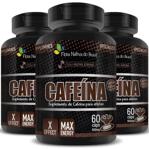 Cafeína Em Cápsulas 500Mg 03 Potes em Promoção Ofertas na Americanas