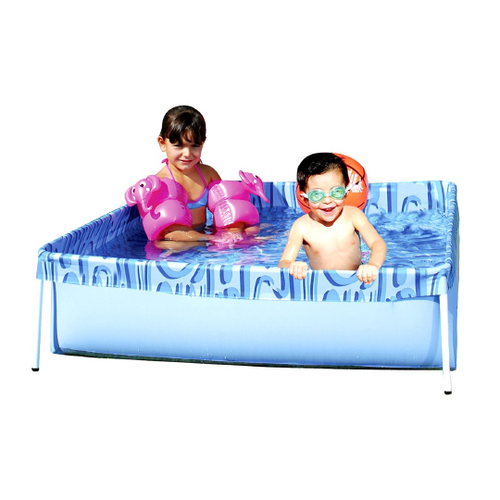 Piscina Infantil Quadrada Estrutural Pvc Litros Mor Em Promo O