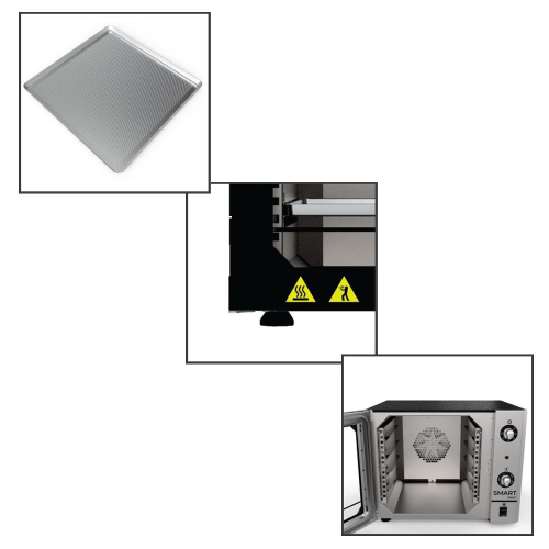 Forno Convector Smart Basic Eletrico Esteiras Preto Laranja Fcsb E