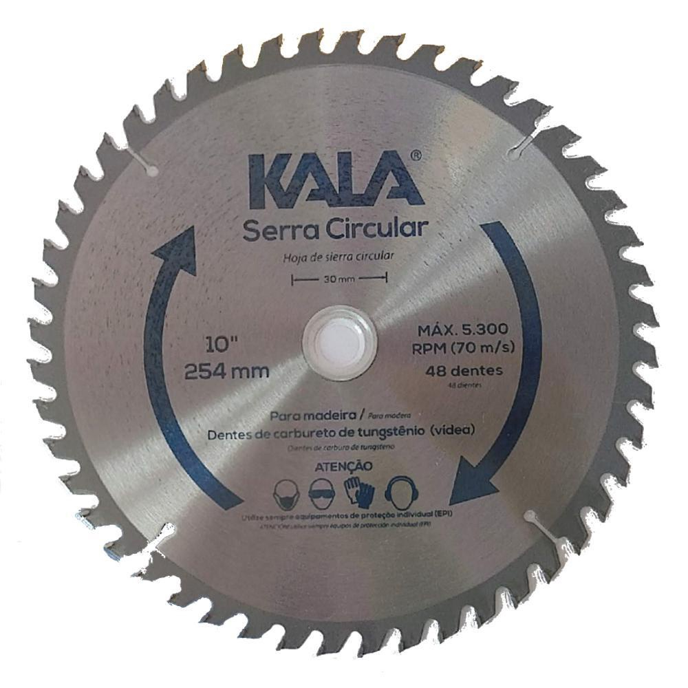 Disco De Serra Circular Para Madeira 250Mm 48 Dentes Kala Submarino